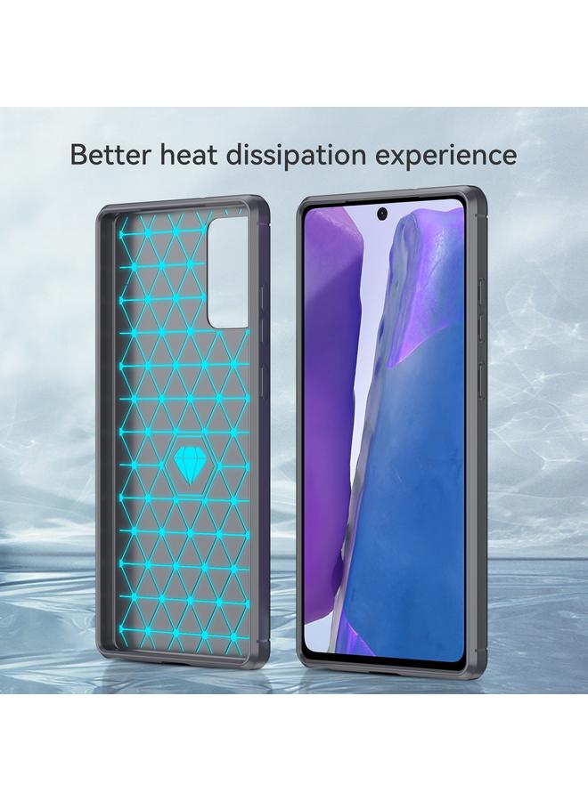 اس-توب جراب لهاتف Samsung Galaxy Note20 مصنوع من ألياف الكربون المصقولة TPU - Image 3