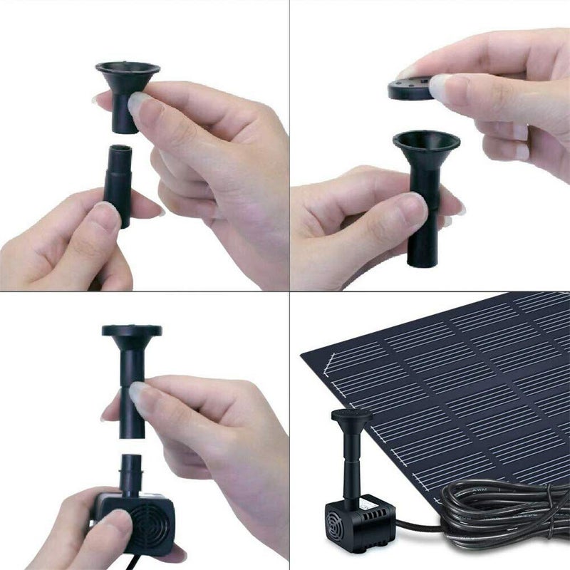 Hovico Solar Fountain - Panel Water Pump for Bird Bath Solar Panel Kit Outdoor Fountain for Outdoor Small Pond, Patio Garden and Fish Tank - Image 4