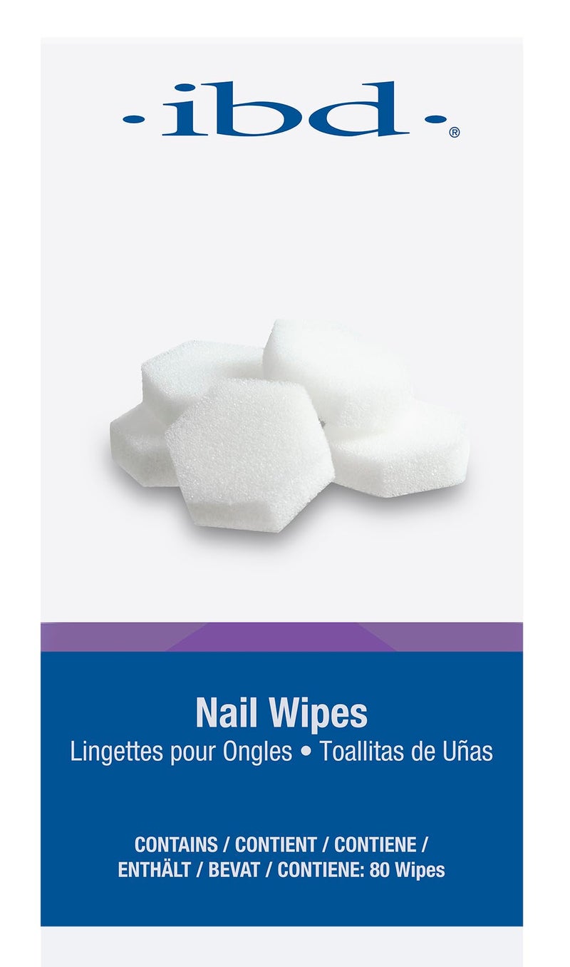 ibd Nail Wipes, Lint-Free Fiberless Pads for Gel Residue Removal, Scratch-Free Finish, 80 Count, 1-Pack - Image 2