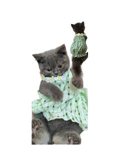A.M Dog Dress Flower Pattern for Small Dogs Clothes Dogs Princess Dress Dog Outfits Pet Birthday Party Dresses Puppy Apparel Skirt for Small Dogs Cats Boy Girl Puppy Clothes  - Image 1