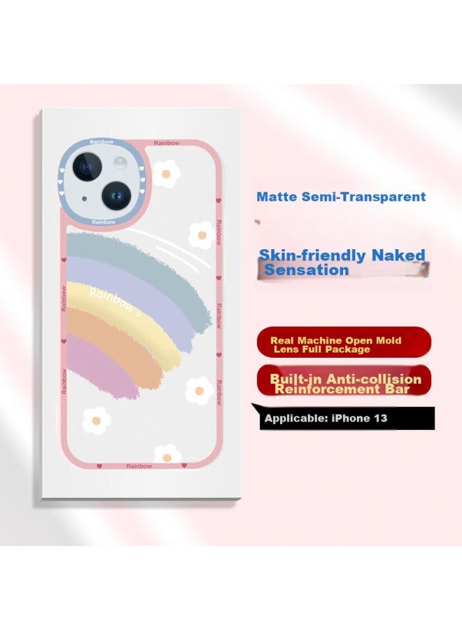 Jiang Ming Jiangming, Suitable For Apple 13 Phone Case, 13 Phone Protective Cover, Silicone Soft Shell, Full Lens Protection, For Men And Women, Students, Trendy, Fashionable, Fresh Style, Apple Phone Case, Shockproof - Image 3