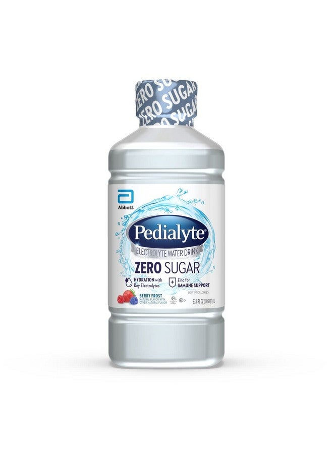 Pedialyte Electrolyte Water with Zero Sugar, Hydration with 3 Key Electrolytes & Zinc for Immune Support, Berry Frost, 1 Liter - Image 1
