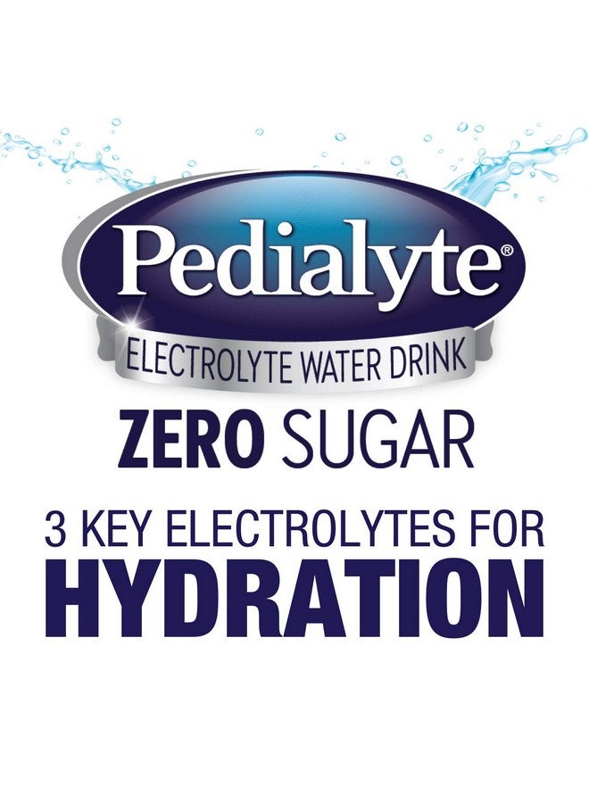 Pedialyte Electrolyte Water with Zero Sugar, Hydration with 3 Key Electrolytes & Zinc for Immune Support, Berry Frost, 1 Liter - Image 2