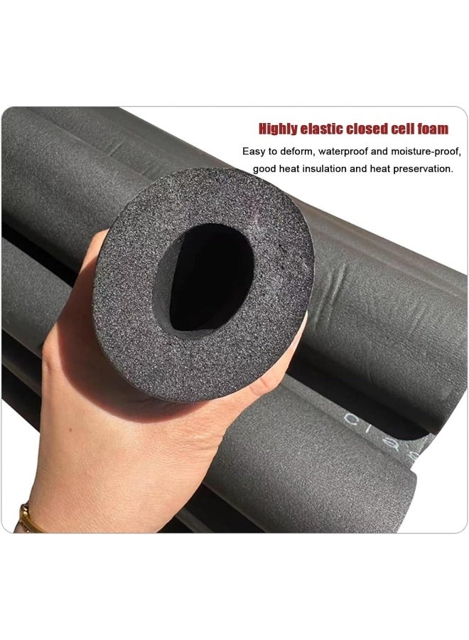 Poaker 180Cm Pipe Insulation Foam Tube Versatile Foam Sleeve For Plumbing Ac Units Guitar Stands Exercise Equipment And Roof Racks Black 4 Inch X 3/4 Inch - Image 3