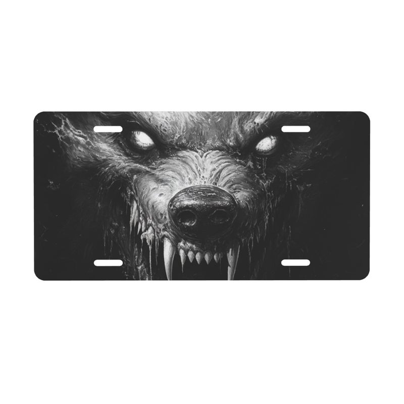 BDFHYK Animal Wolf License Plate for Men Women Front License Plate - Image 3