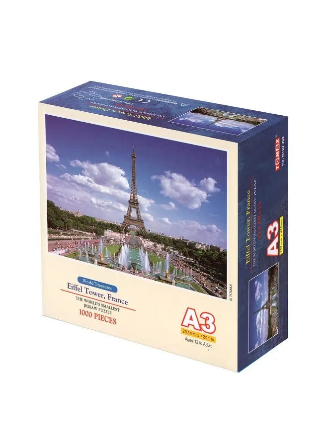 توماكس برج إيفل، فرنسا، أحجية صغيرة، 1000 قطعة - M100-008 - Image 1
