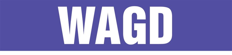 RPM331 Vinyl "WAGD" Medical Gas Pipe Marker, 3" W x 3" L, White on Purple (Pack of 20)