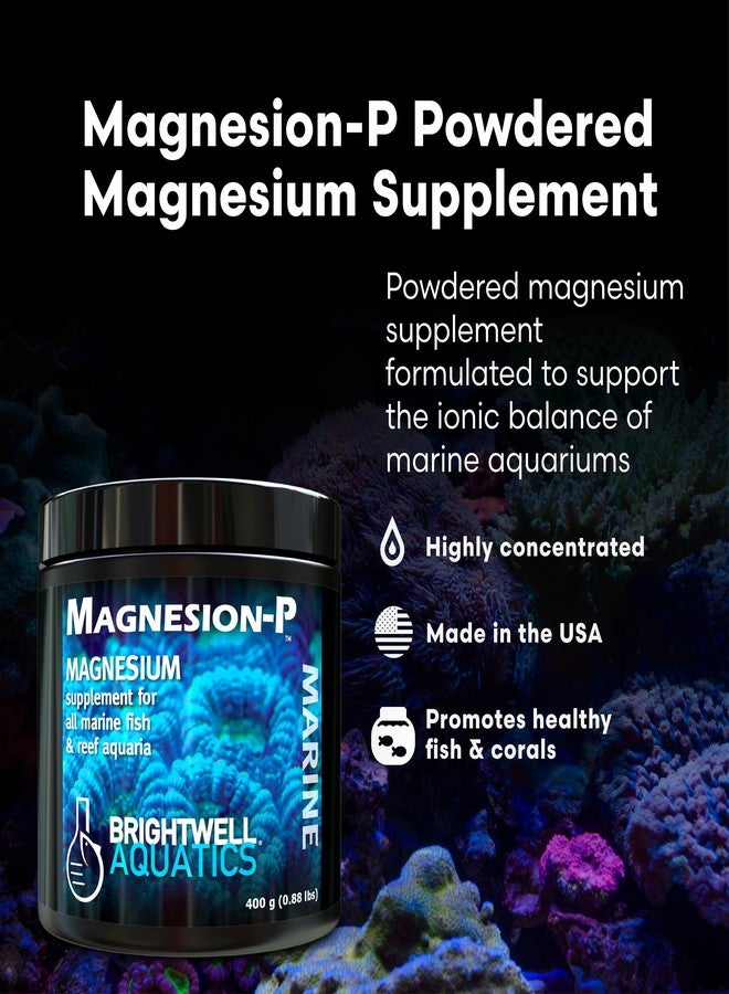 Brightwell Aquatics Magnesion-P High-Purity Powdered Magnesium Supplement for Reef Aquariums Supports Coral Growth Enhances Calcium & Alkalinity Balance, 400g - Image 2