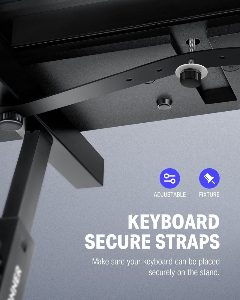 Donner Keyboard Stand, Z-style Heavy-Duty Piano Stand, Adjustable and Portable Piano Keyboard Stand, Suitable for 54, 61 and 88 Keys Electric Keyboards Digital Pianos - Image 4