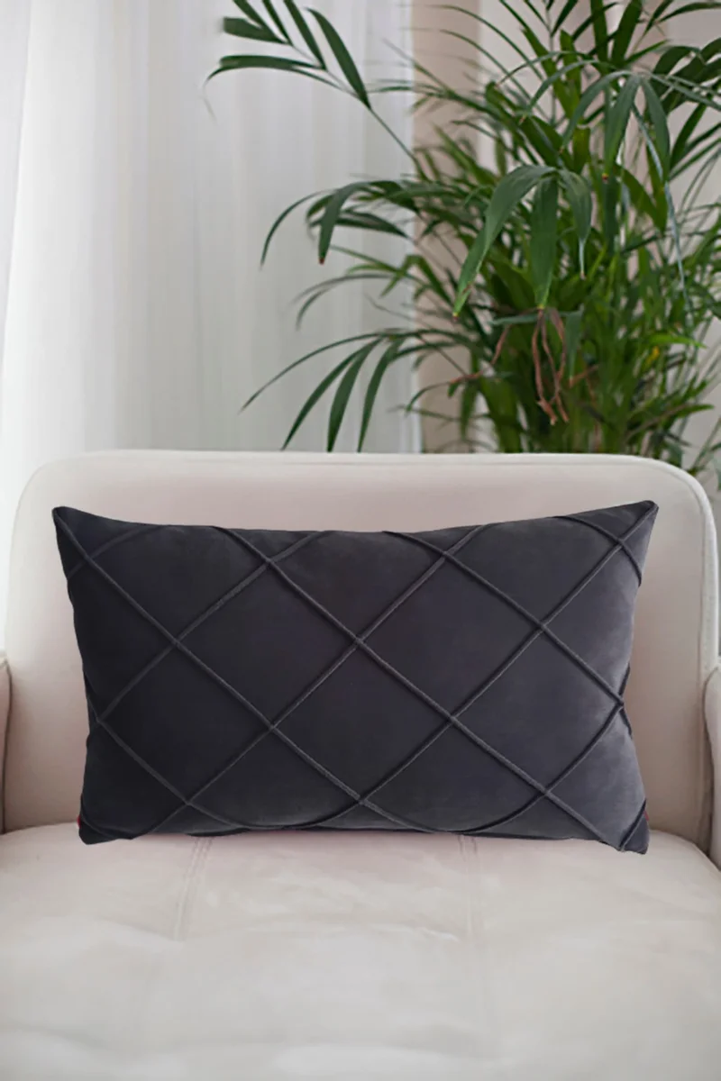 Nisahometeks Stain Resistant Erasable Quilted Throw Pillow Case