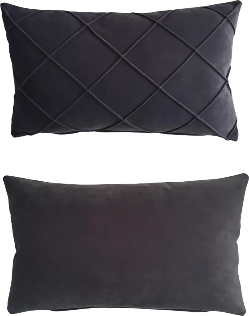 Nisahometeks Stain Resistant Erasable Quilted Throw Pillow Case