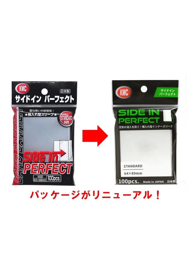 KMC 713 Standard Size Side In Perfect Fit - Sideloading (100 Sleeves), clear
