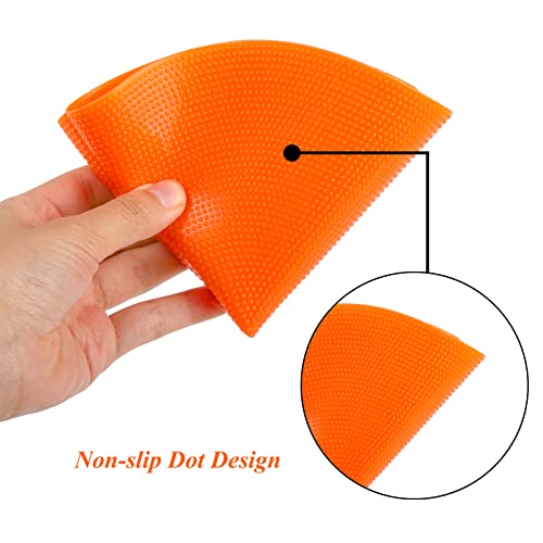 Okllen 15 Pack Poly Vinyl Spot Markers, 9 Inch Floor Dots Non-Slip Rubber Agility Dots, Flat Field Cones Circles for Training, Exercise Drills, Gym, Football, Basketball, 5 Colors - Image 3
