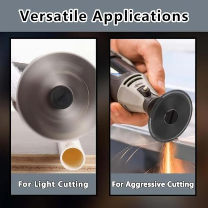 2 حزمة قطع عجلة تصاعد مغزل 3/8 "و 1/4" ثقب أربور مع 1/4 "، جذع رمح لملحقات مطحنة القالب أداة الحفر الدوارة - Image 5