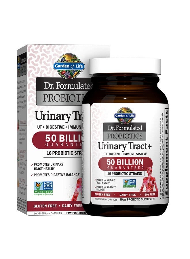 Garden of Life حديقة الحياة بروبيوتيك وصحة المسالك البولية د. تركيبة المسالك البولية + لدعم الهضم والمسالك البولية، 60 كبسولة - Image 1