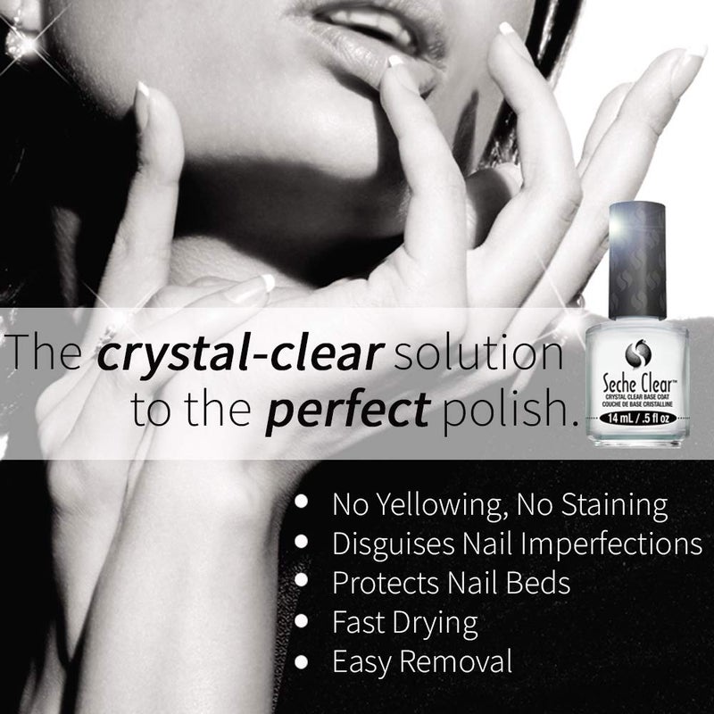 Seche Clear Base Coat .5 oz. No Formaldehyde & No Toluene - Image 3