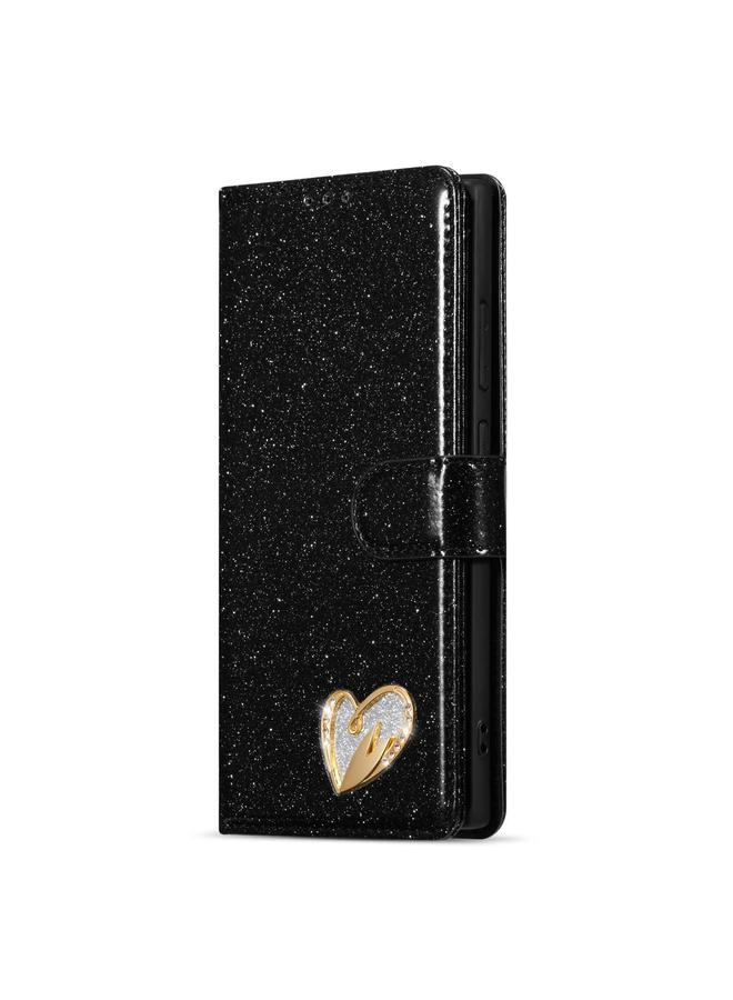 اس-توب جراب لهاتف Samsung Galaxy S25 Ultra 5G جراب هاتف جلدي لامع منقوش بنقشة باودر - Image 2