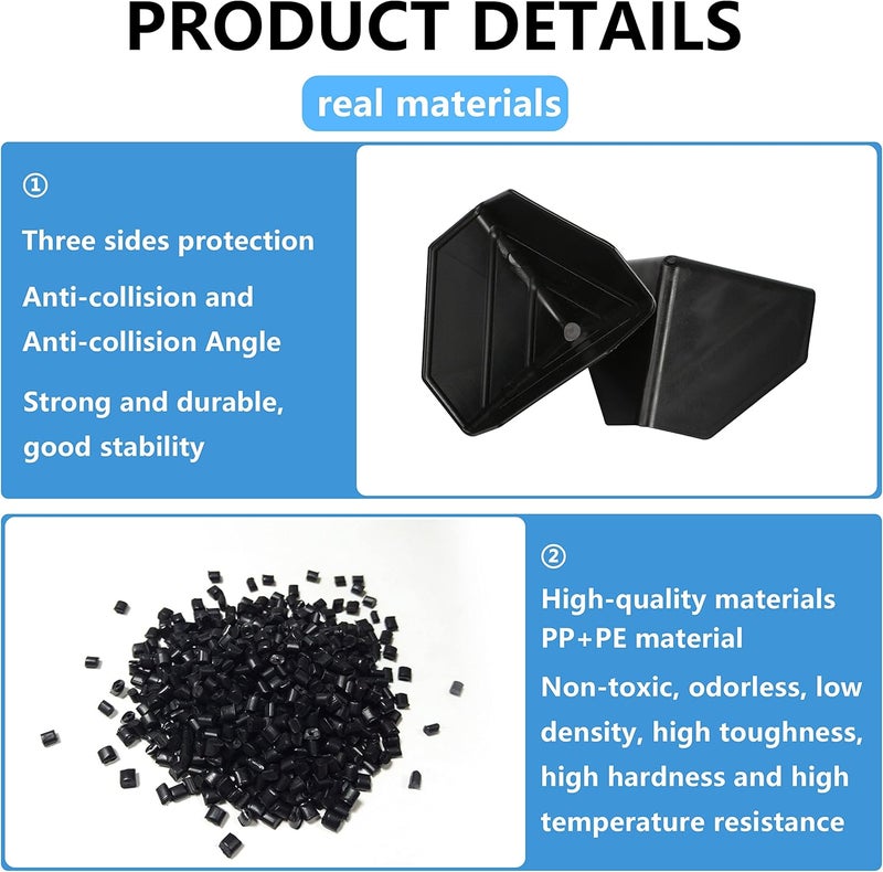 GELRHONR GELRHONR 50pcs Carton Packing Corner Guard Frame Corner Protectors60mm Heavy Duty Packaging Plastic Protector and AntiCollision for Express Box PackagingFurniture and Other Products Packaging  - Image 5