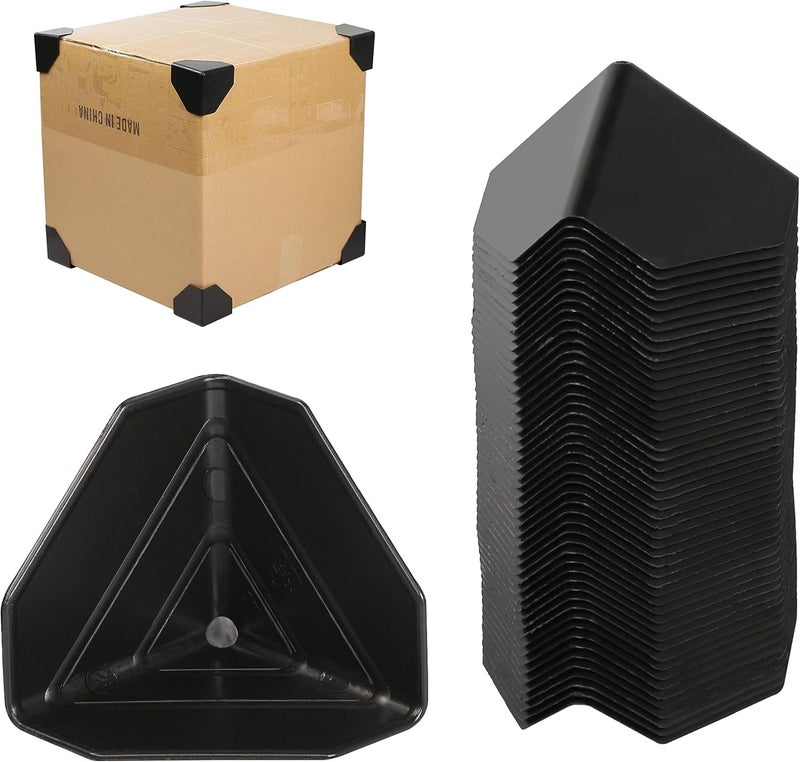 GELRHONR GELRHONR 50pcs Carton Packing Corner Guard Frame Corner Protectors60mm Heavy Duty Packaging Plastic Protector and AntiCollision for Express Box PackagingFurniture and Other Products Packaging  - Image 1