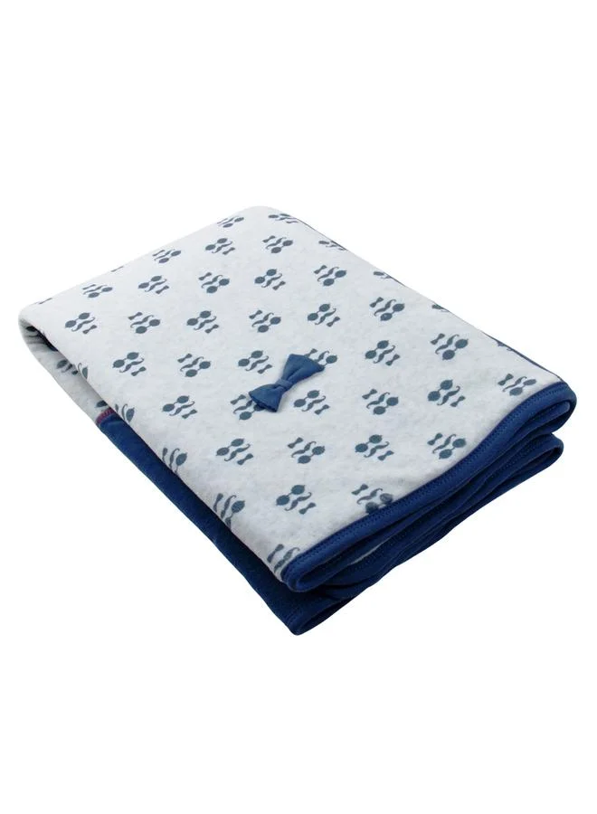 Luna & Lily Winter Padded Velour Blanket - White, 0-4 Years