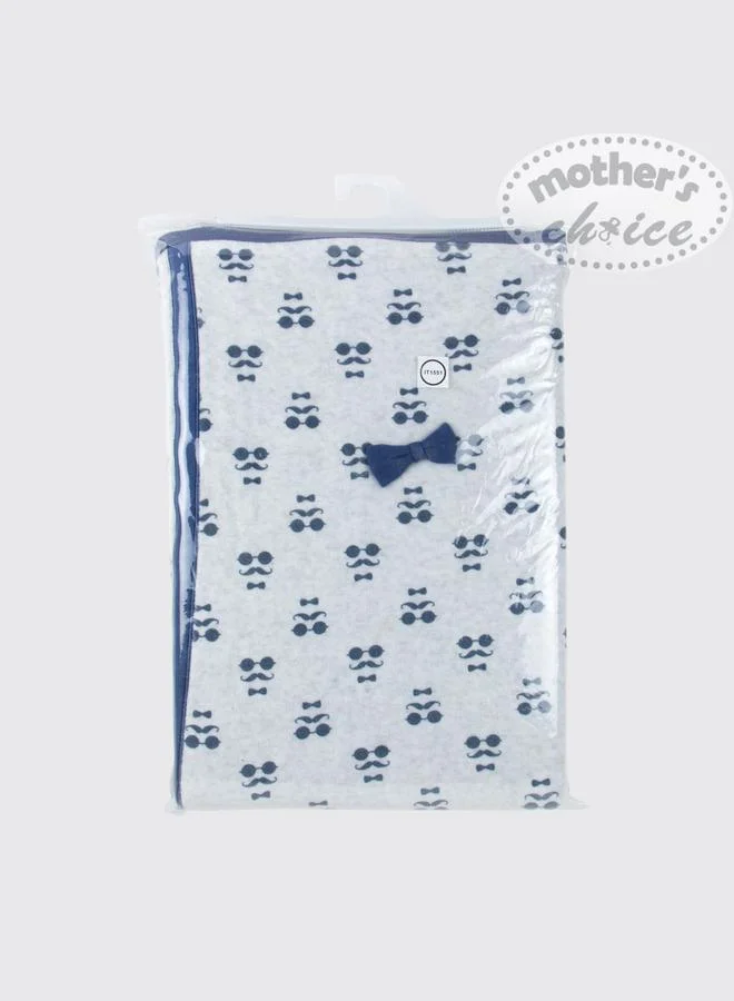 Luna & Lily Winter Padded Velour Blanket - White, 0-4 Years