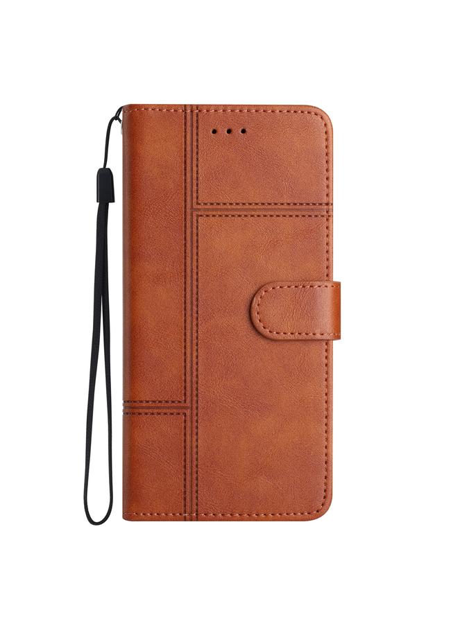 S-TOP Case For Honor X7C 4G / 200 Smart Cowhide Texture Stitching Leather Phone Case - Image 2