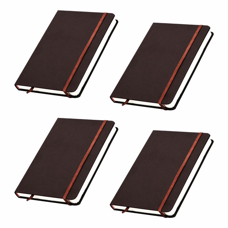 COI Set of 4 Brown | Un-Ruled A5 Notebook Diary | (5.5 X 8.5 Inches) | 80 GSM | 240 Pages.…… - Image 1