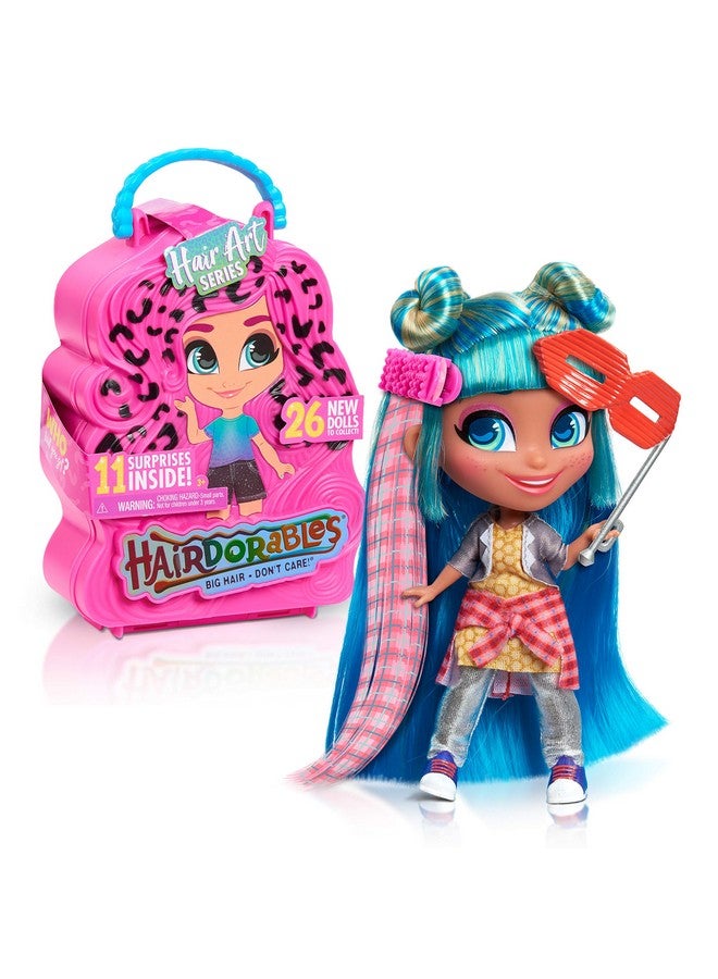 Hairdorables Collectible Doll Hair Art Series 5, styles and case colors may vary, each sold separately, Kids Toys for Ages 3 Up by Just Play - Image 1