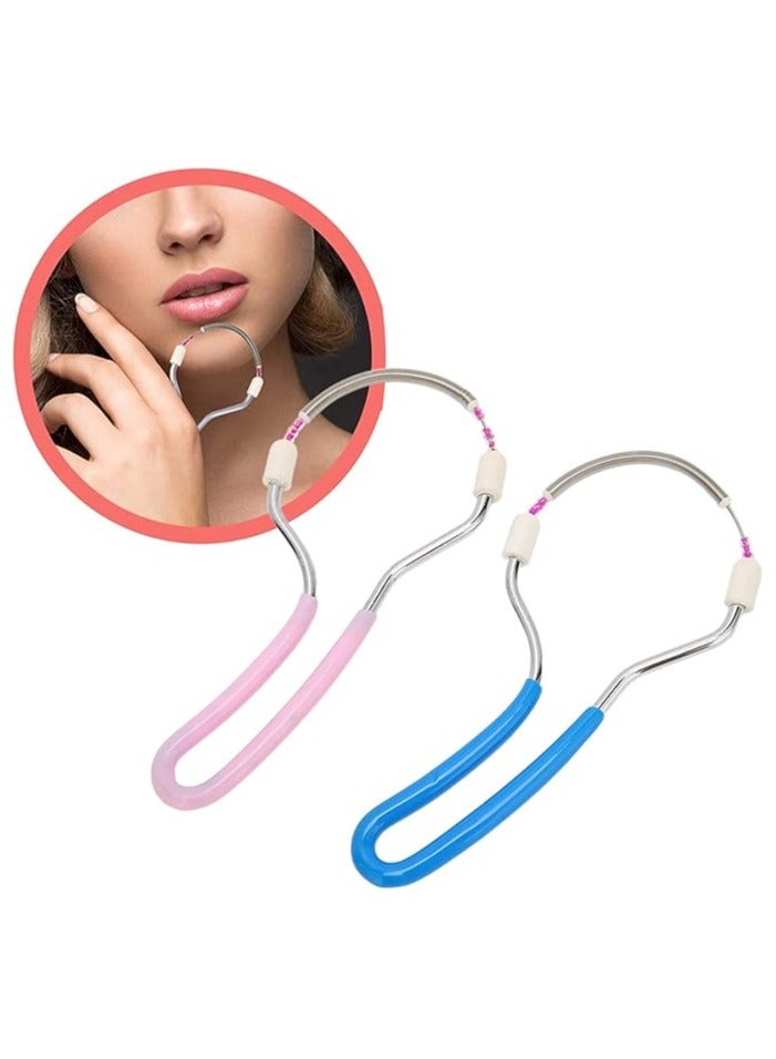 Generic 2Pcs Face Epilator, for Women Chin Cheek Mustache Upper Lip Neck, Stainless Steel Fast Face Hair Removal Device  - Image 3