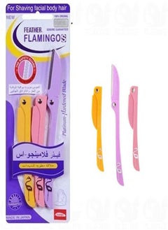 3-Piece Original flamingo razor blades