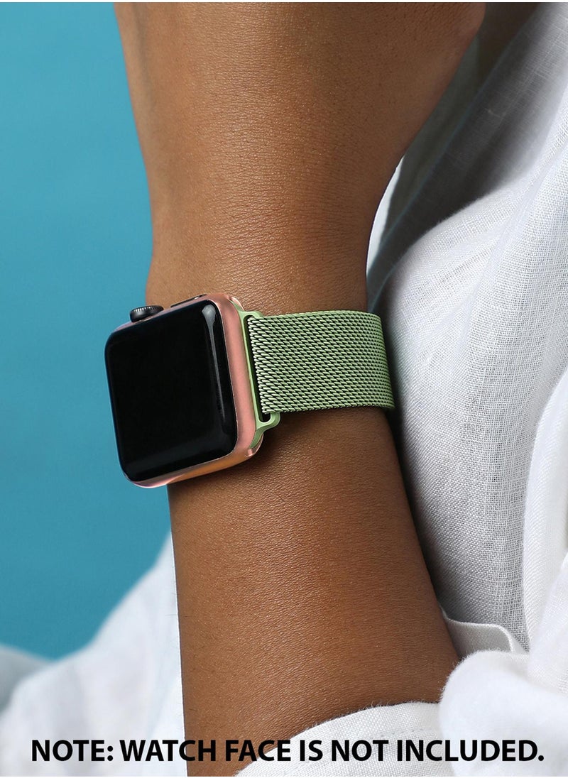 Haute Sauce - Solid Casual Mesh Alloy Apple Watch Strap For Women | 42mm/44mm/45mm - Image 1