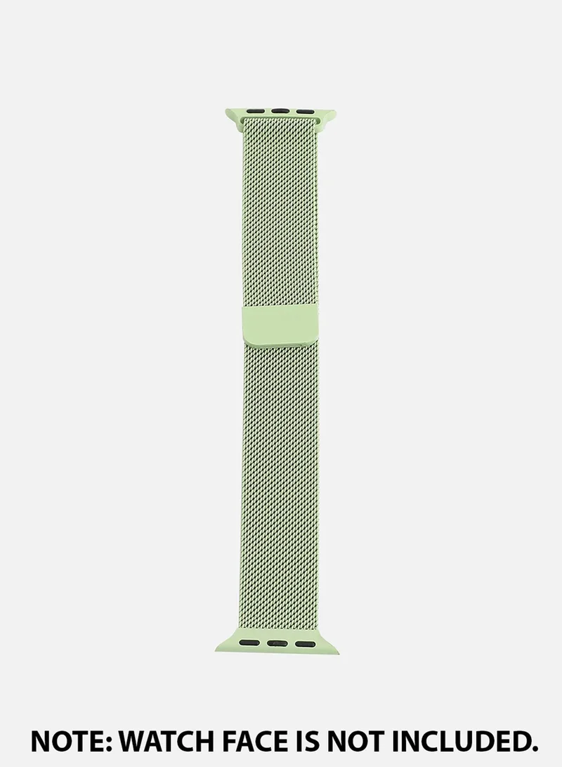 صوص هاوت سوار ساعة أبل كاجوال شبكي بالتصميم سادة من سبيكة معدنية للنساء | 42mm/44mm/45mm