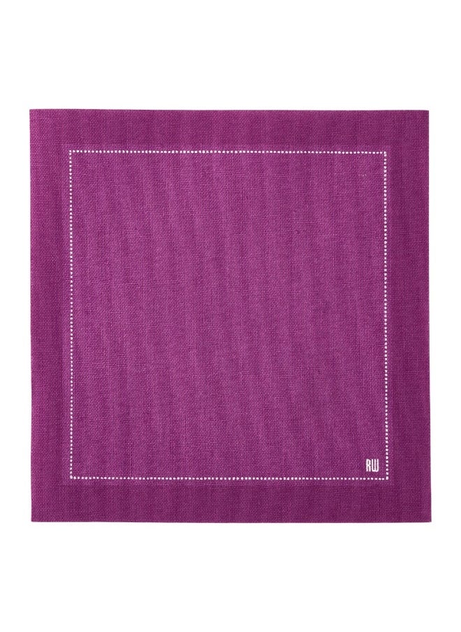 Restaurantware Napluxe  4.5 x 4.5 Inch  Cocktail Napkins, 500 Disposable  Beverage Napkins - Soft, Sustainable, Purple Cotton Square Napkins , Highly Absorbent, For Weddings, Or Birthdays  - Image 1