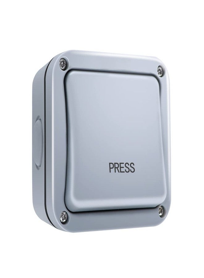 TOPENS TC148 Waterproof Wall Push Button Surface Mounted Wired Release Switch for Automatic Gate Opener, Door Access Control System and Doorbell System, Momentary Contact Switch for Outdoor Use - Image 1