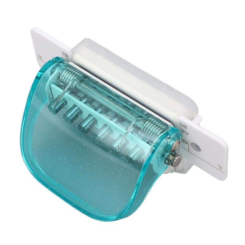 Mini Handheld Hole Puncher 5.5mm Transparent Pink for Paper Craft Office School Binding Documents - Image 2