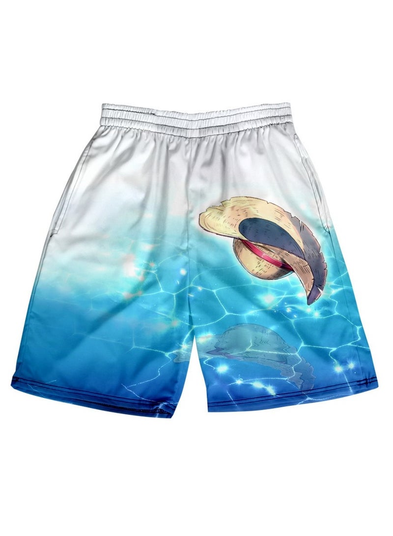 KUYING Summer One Piece Loose Home Five Guarter Shorts  - Image 1