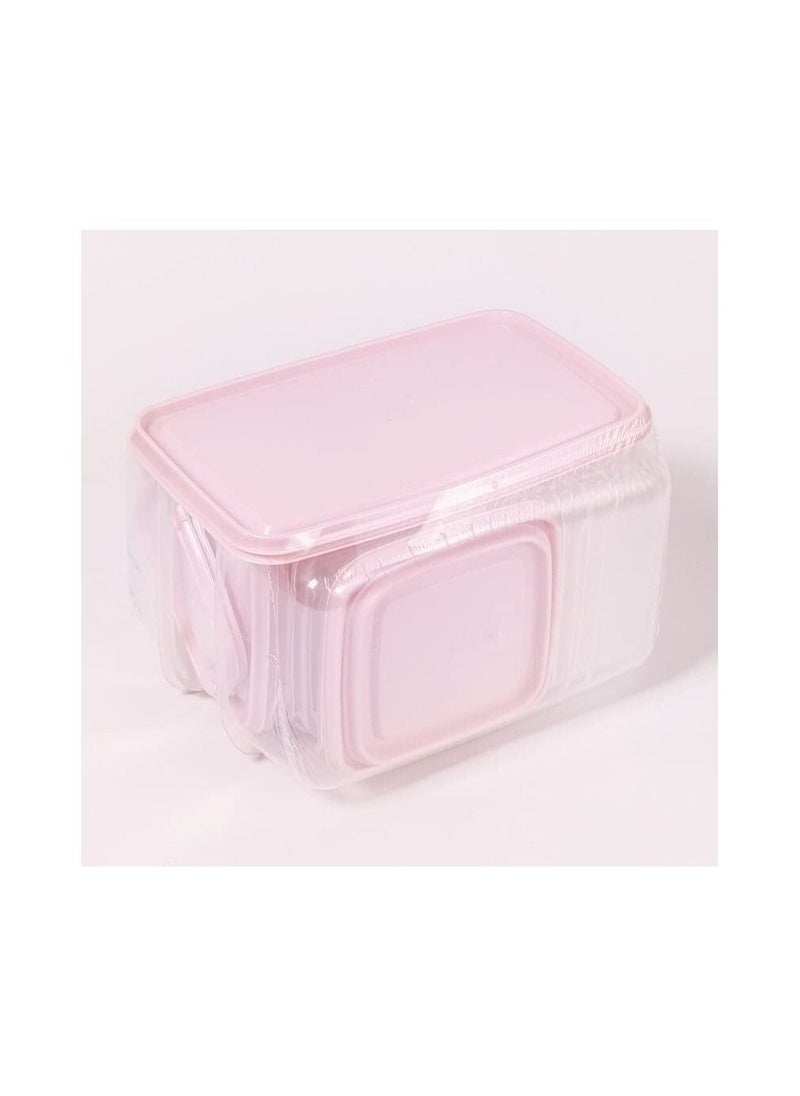 Spaceshoop 17 Pack Plastic Food Storage Containers with Lids Free Stackable Transparent Reusable Airtight Kitchen Storage Box for Coarse Cereals and Grains  - Image 2