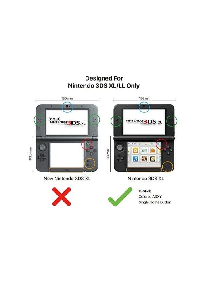 erorex 3DS XL Case - Ultra Clear Crystal Transparent Hard Shell Protective Case Cover Skin Accessory Compatible with Nintendo 3DS XL LL - Image 2