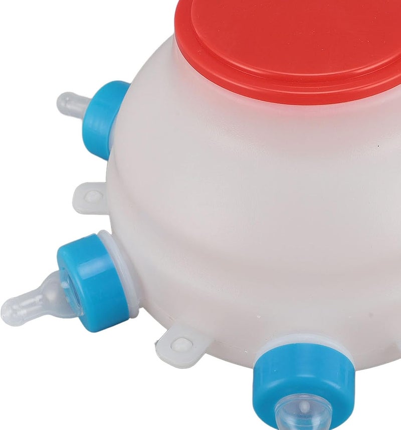Lamb Feeder Milk Bottle, Round PC Plastic Lamb Feeding Bucket for Piglet and Lamb, Easy to Clean Nursing Bottle with Natural Suckle Design for Newborn Livestock - Image 3