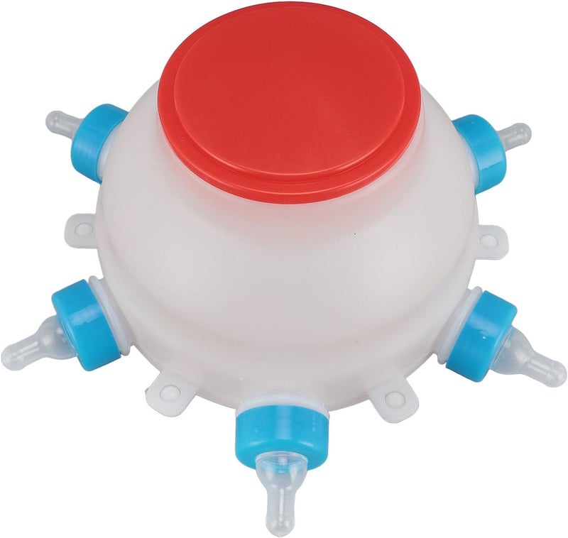 Lamb Feeder Milk Bottle, Round PC Plastic Lamb Feeding Bucket for Piglet and Lamb, Easy to Clean Nursing Bottle with Natural Suckle Design for Newborn Livestock - Image 5