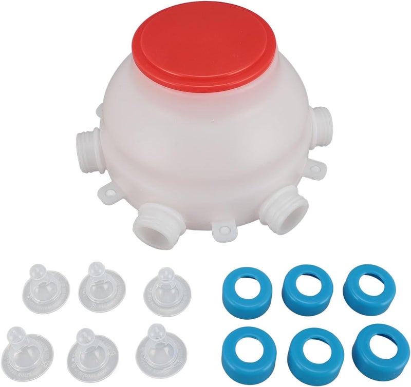 Lamb Feeder Milk Bottle, Round PC Plastic Lamb Feeding Bucket for Piglet and Lamb, Easy to Clean Nursing Bottle with Natural Suckle Design for Newborn Livestock - Image 1