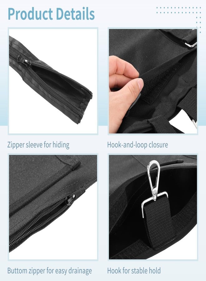 DORMIYA Urine Drainage Bag Holder, Adjustable Shoulder Strap Catheter Bag Cover, Hidden Tube Design with Zipper, Portable Urine Bag Holder for Privacy & Dignity, 11.2 x 11 in, Gray - Image 4