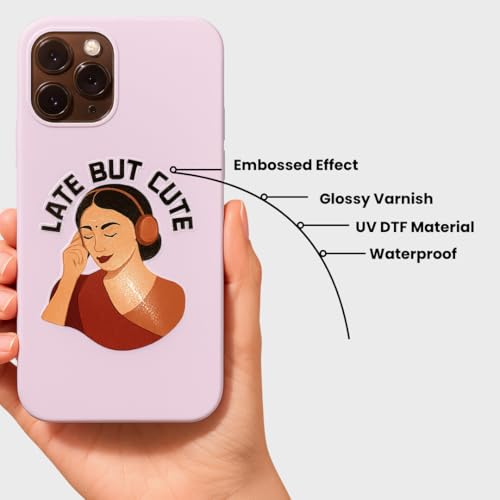 Tresneria Moods Collection UV DTF Sticker Set – Pack of 20 Premium Glossy Waterproof Stickers for Girls & Women | Raised Embossed Finish | | Phone, Laptop, Bottle, Journal Decor - Image 4