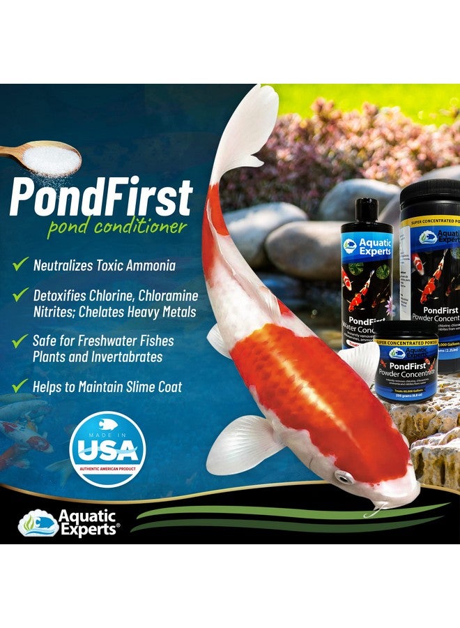 Pondfirst Pond Water Conditioner  Concentrated Instant Dechlorinator For Fish Ponds, Makes Water Safe For Koi And Goldfish, Made In The Usa, Aquatic Experts (500 Ml)