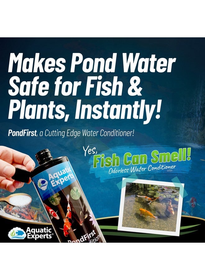 Pondfirst Pond Water Conditioner  Concentrated Instant Dechlorinator For Fish Ponds, Makes Water Safe For Koi And Goldfish, Made In The Usa, Aquatic Experts (500 Ml)