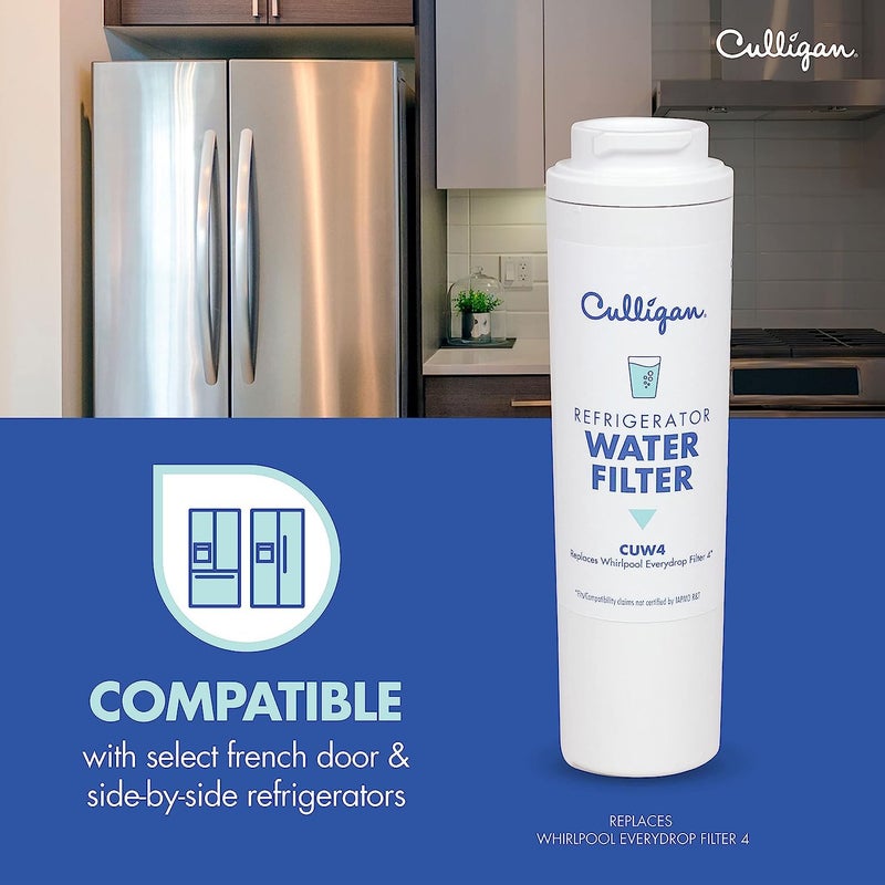 Culligan Cuw4 Refrigerator Water Filter | Replacement For Whirlpool Water Filter 4 (Edr4Rxd1) | Replace Every 6 Months | Pack Of 1 - Image 4