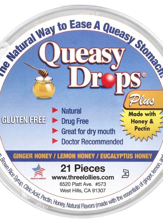 قطرات كويزي® بلس متنوعة بالعسل 21 قطعة