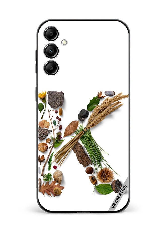 VR CREATIVE Protective Case Cover For Samsung Galaxy M14 Alphabet K Design Multicolour - Image 1