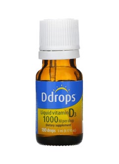 Ddrops Liquid Vitamin D3 1000 IU, 0.17 fl oz 5 ml  - Image 1