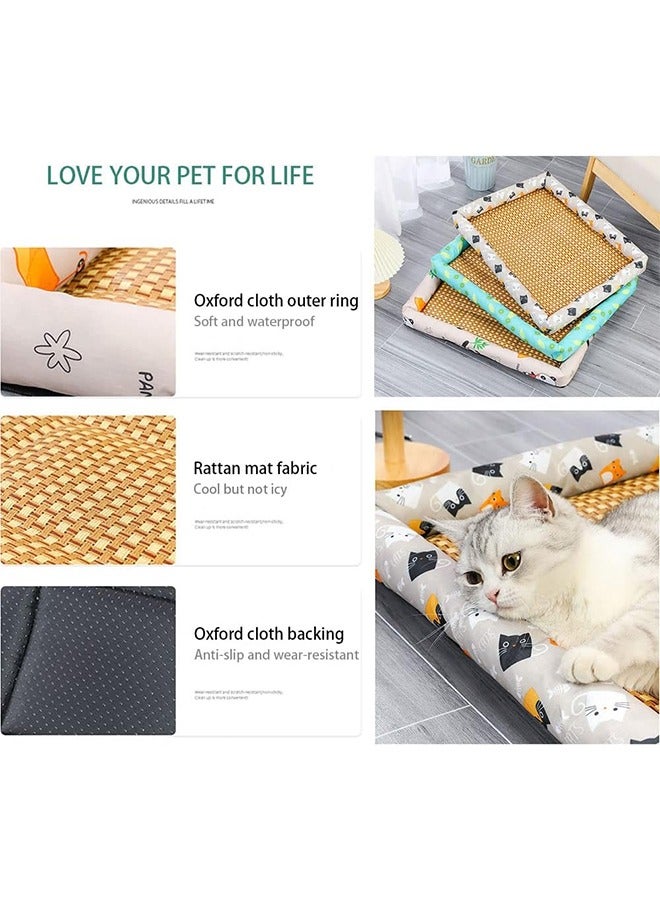 Dog Cooling Mat Summer Pet Ice Pad Bed for Cats and Small Dogs Cool, Comfortable and Breathable 40 x 50cm - Image 5
